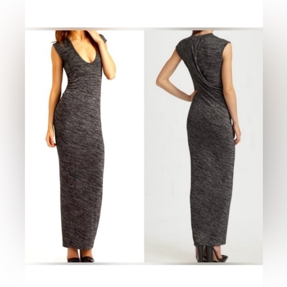 T by Alexander Wang Charcoal Maxi Dress Red carpet